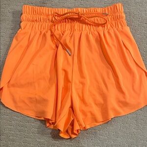 SHEIN High Waist Orange Shorts